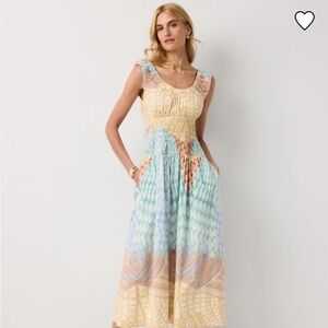 White House Black Market Pastel Midi Dress